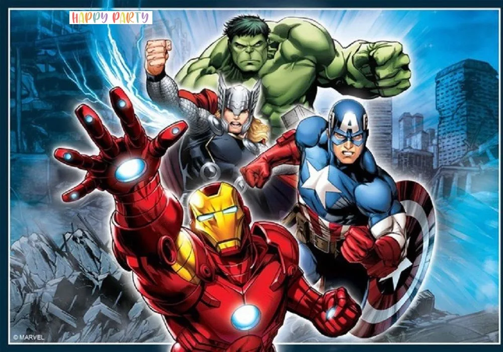 Avengers Edible A4 Size Birthday Cake Topper Decoration Images