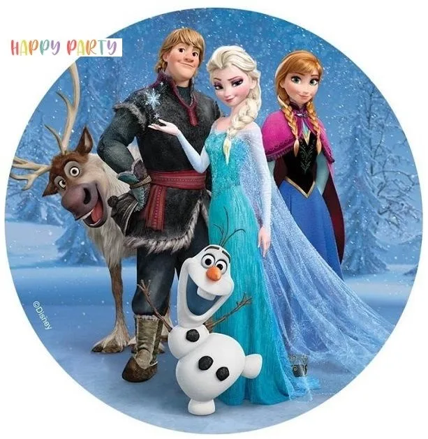 FROZEN Edible Cake Topper Decoration Round Images