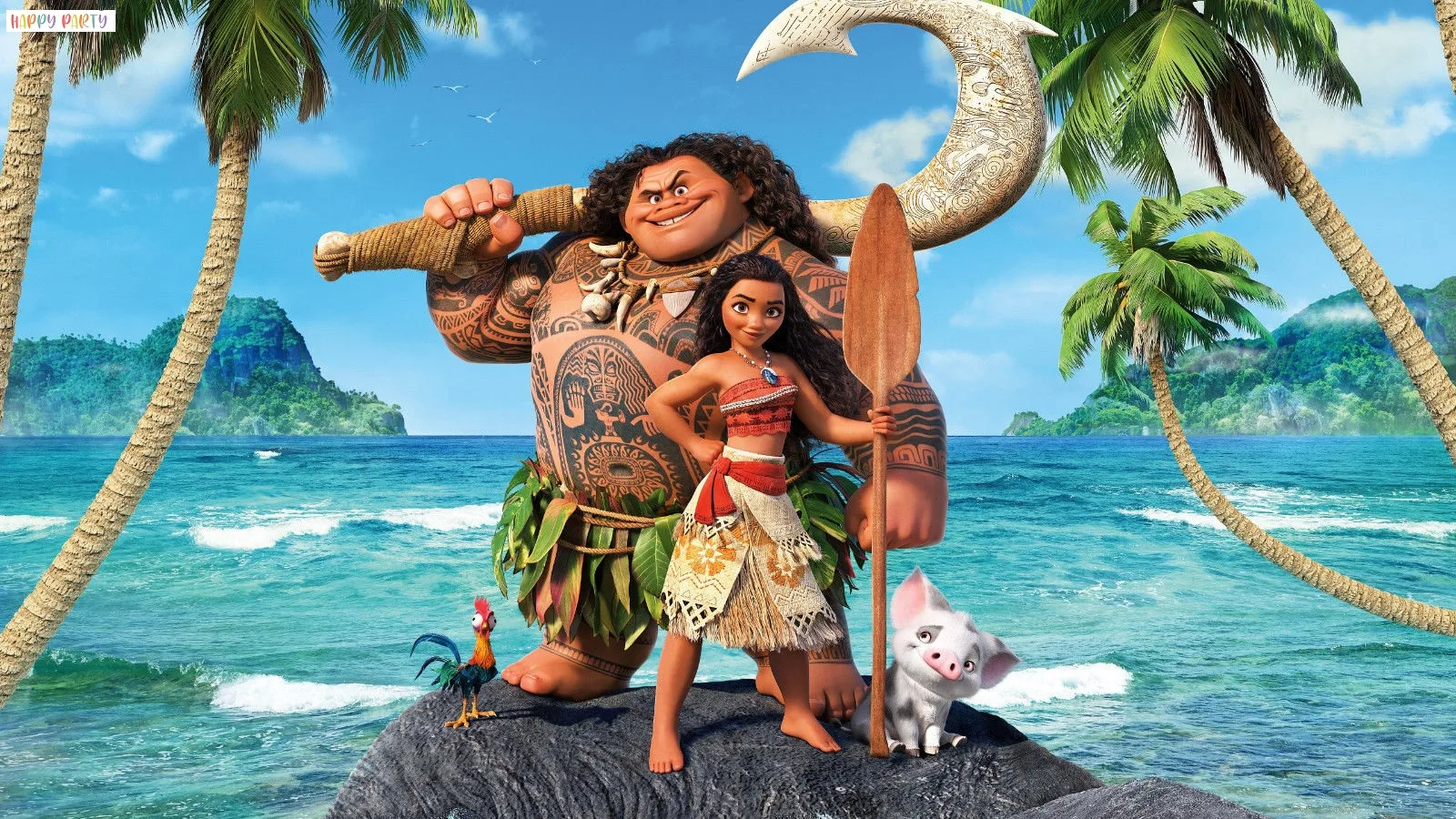 Moana Edible A4 Size Birthday Cake Topper Decoration Images