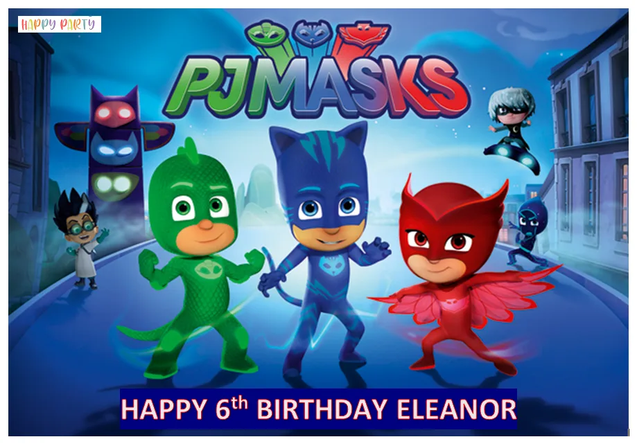 Pj Mask Edible A4 Size Birthday Cake Topper Decoration Images
