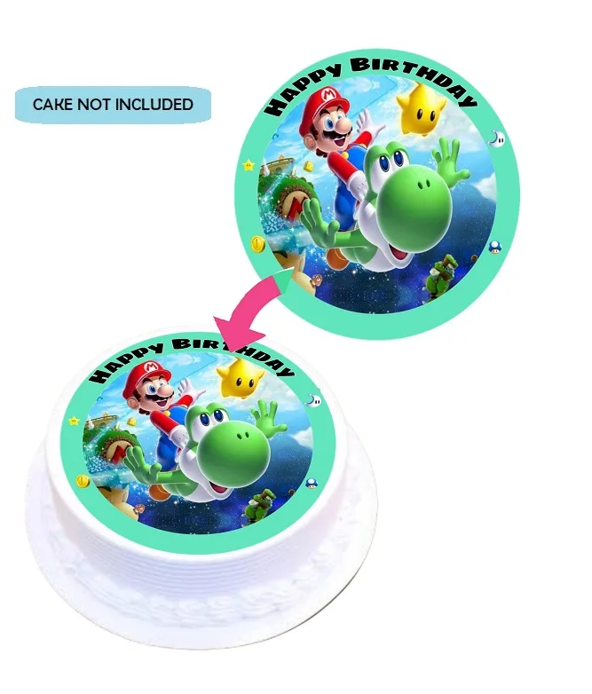 Super Mario Odyssey Joshi Edible Cake Topper Round Images Cake Decoration