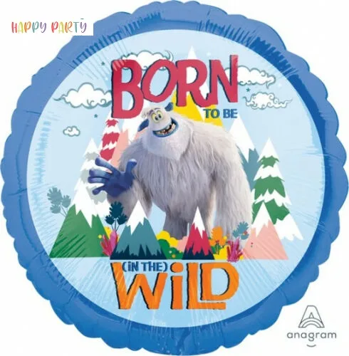 BORN TO BE WILD Edible Birthday Cake Topper Decoration Round Image