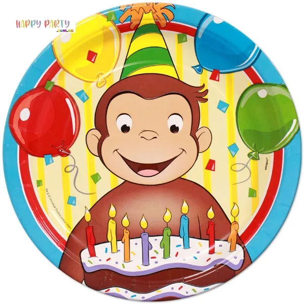 Curious George Edible Cake Topper Round Images Cake Decoration