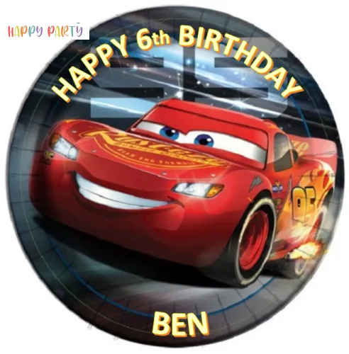 Disney Cars 3 Personalised Edible Cake Topper Decoration Images