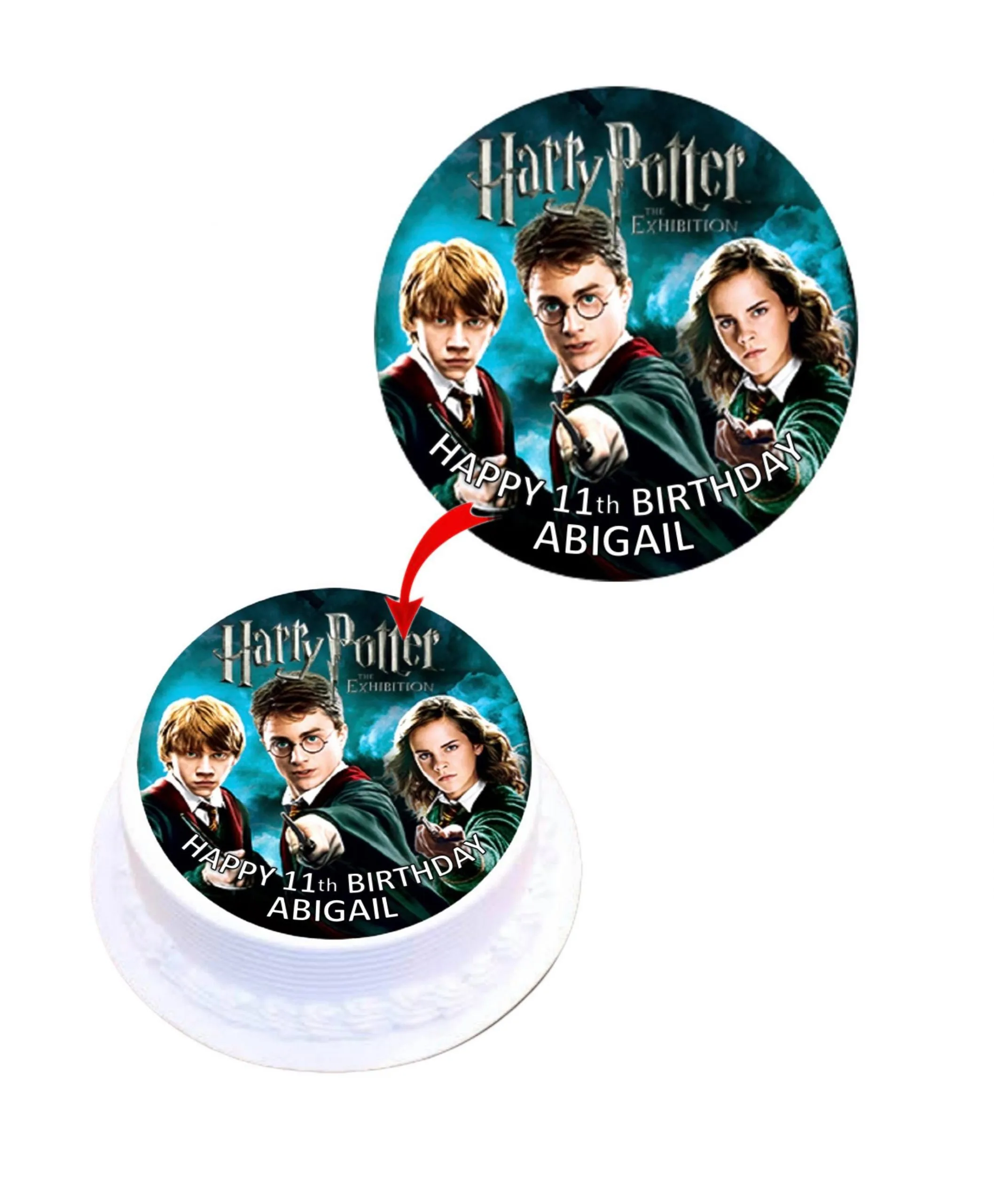 Harry Potter #2 Personalised Round Edible Cake Topper Decoration Images