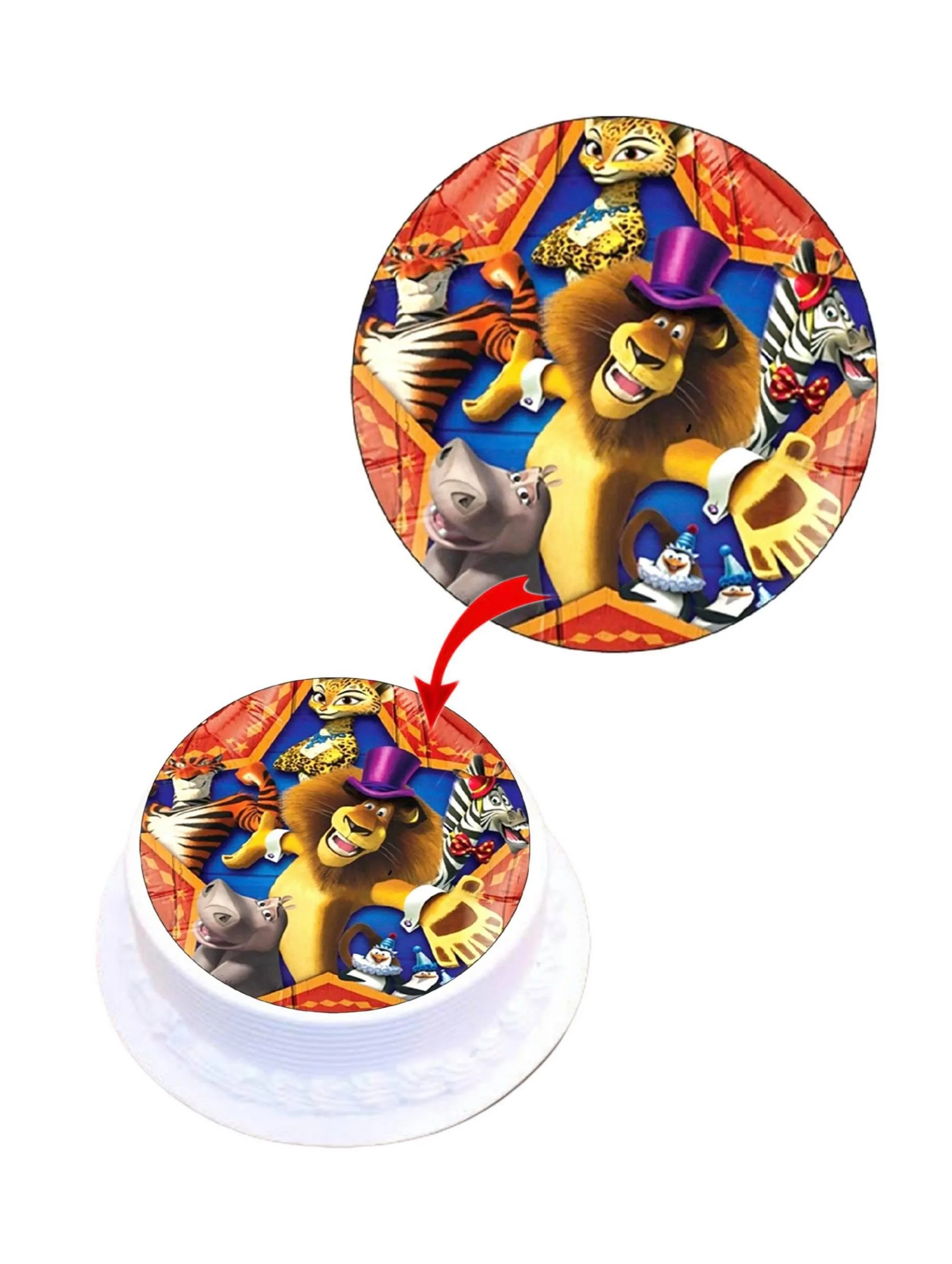 Mascagasda Edible Cake Topper Round Images Cake Decoration