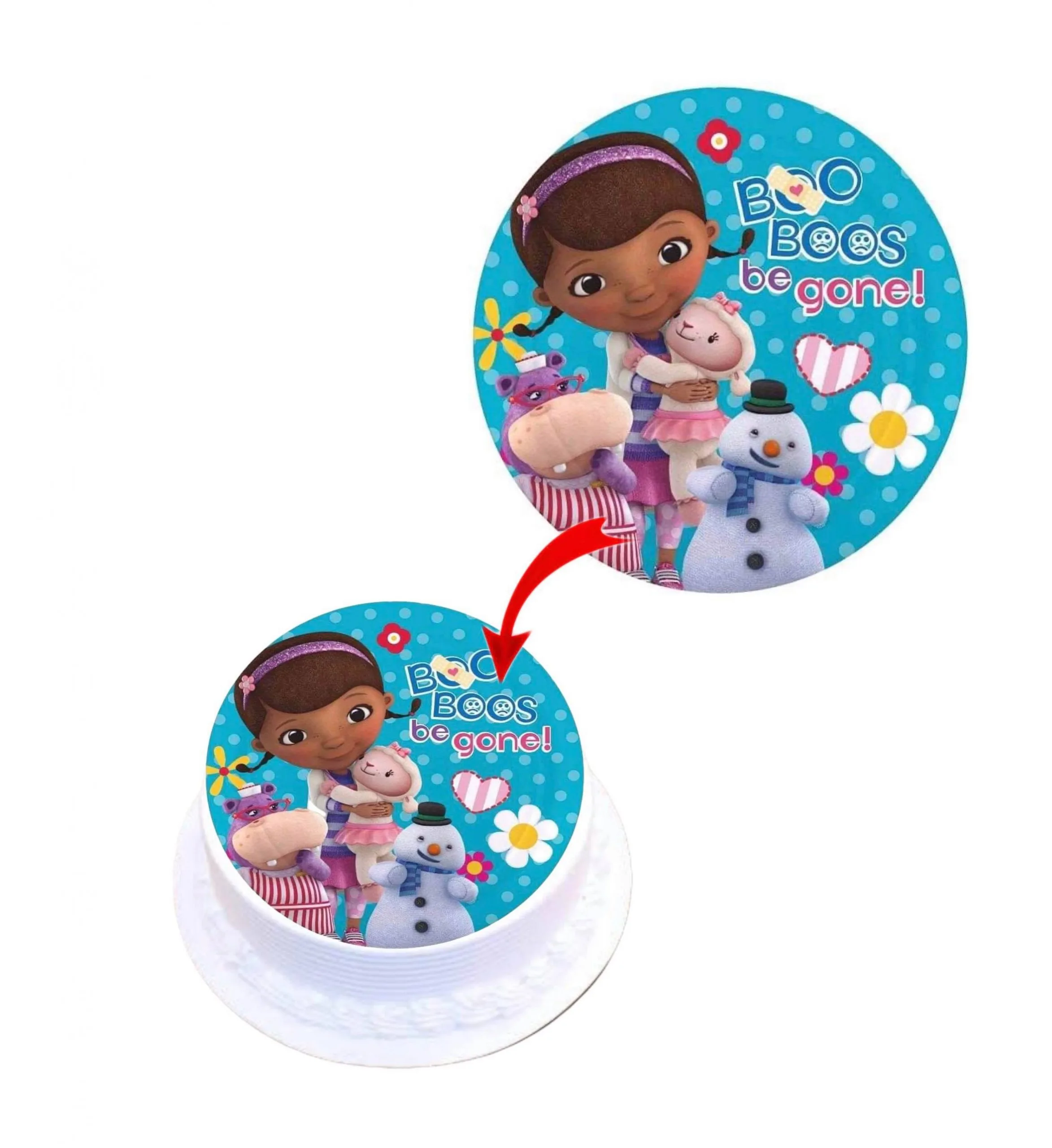 Doc McStuffins Edible Cake Topper Round Images Cake Decoration
