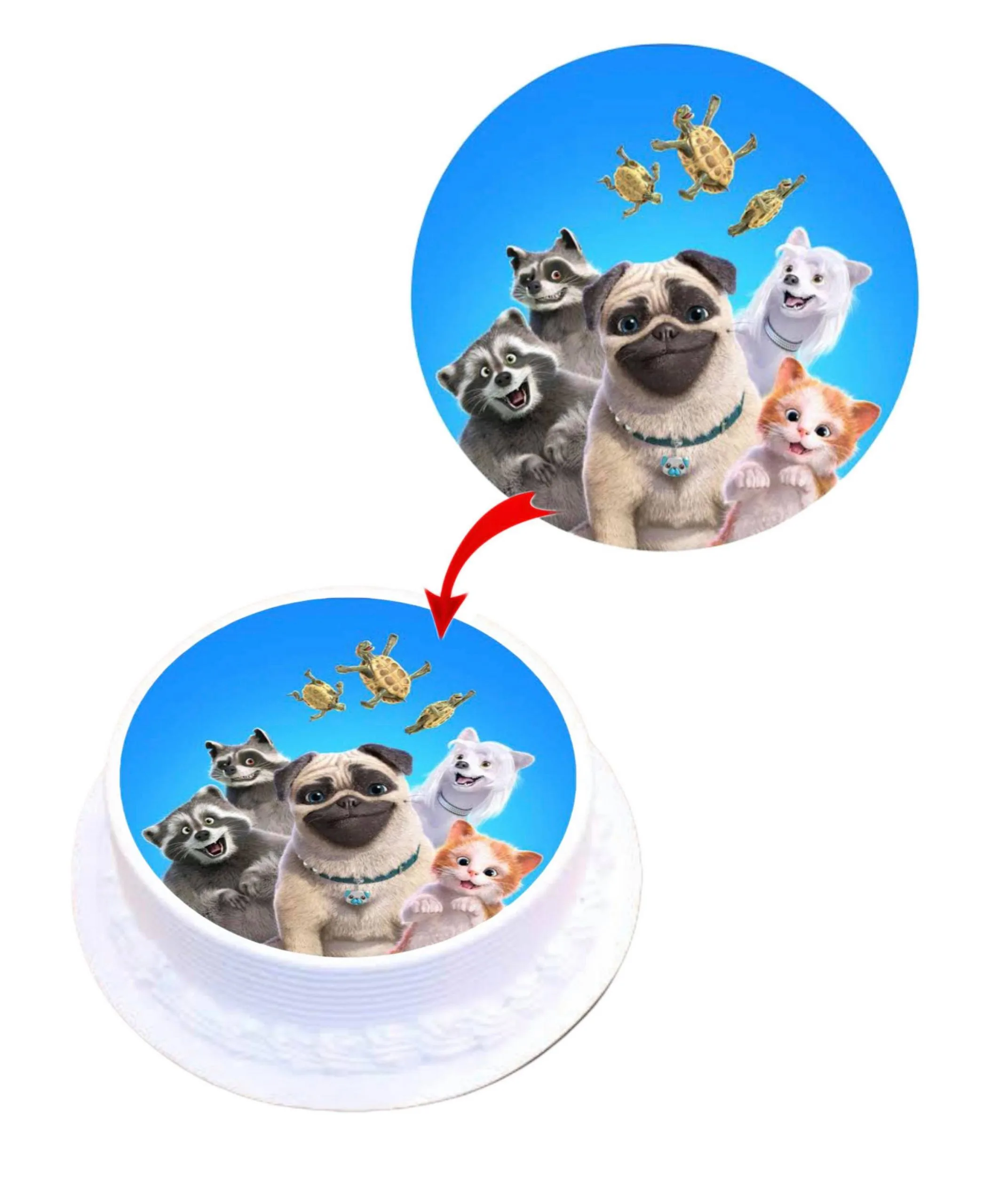 Mighty Mike Edible Cake Topper Round Images Cake Decoration