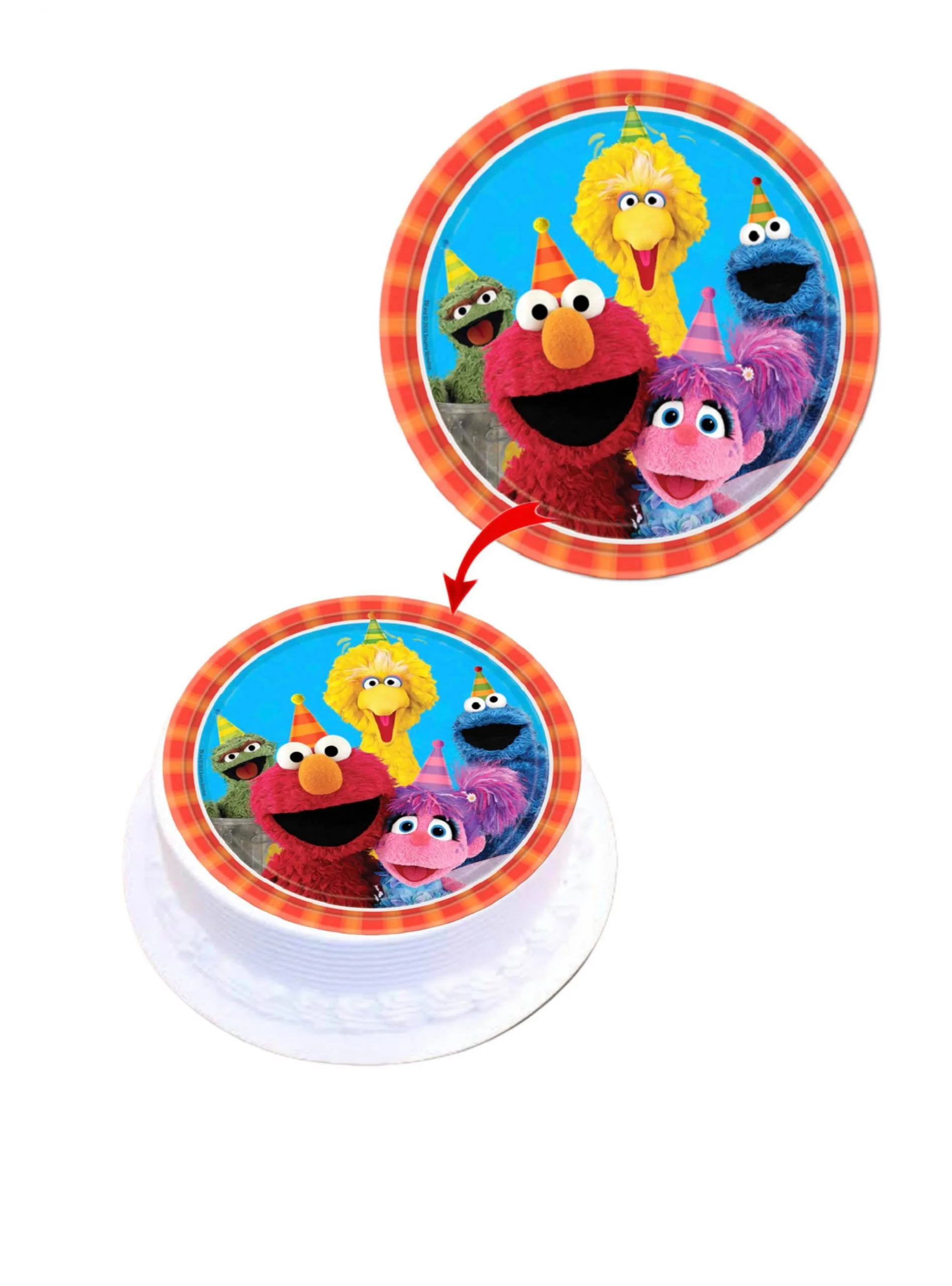 Sesame #3 Edible Cake Topper Round Images Cake Decoration