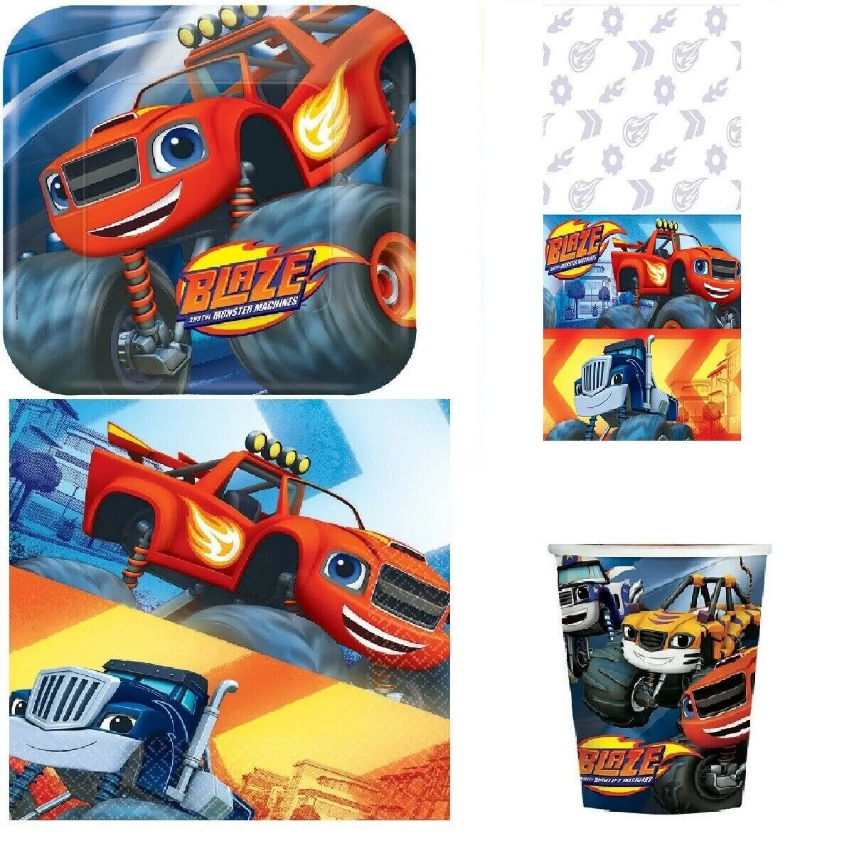 Blaze and Monster Machine Party Pack Supplies