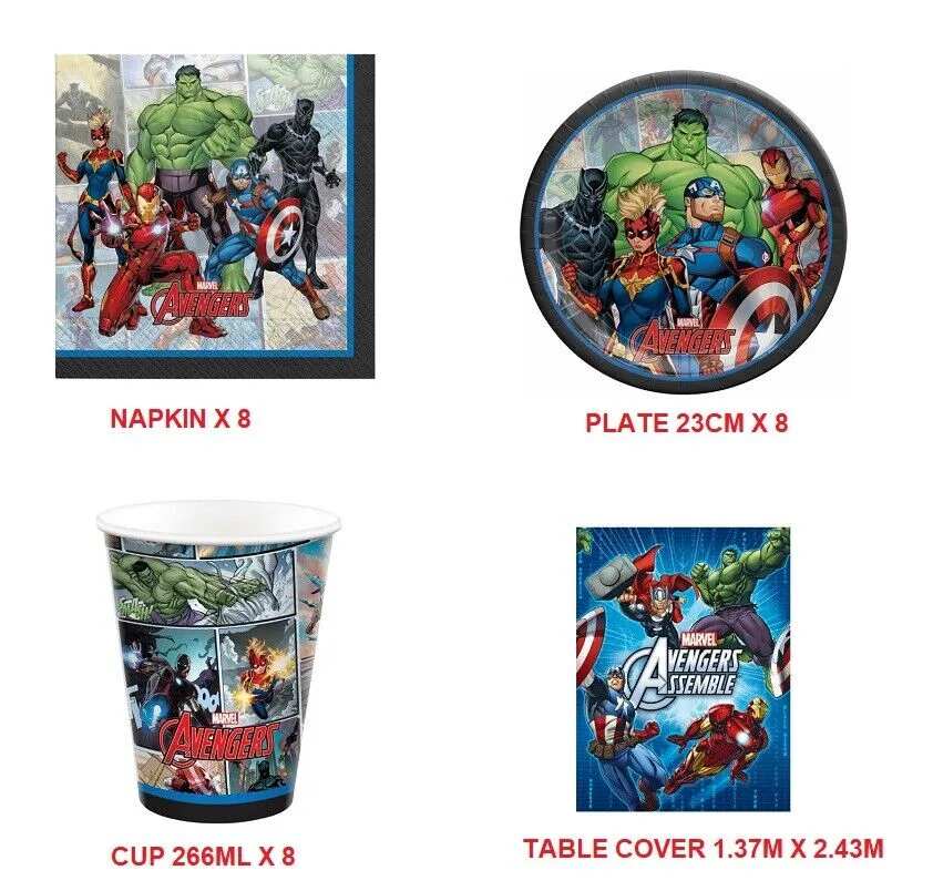 Avenger Powers United Party Pack Supplies