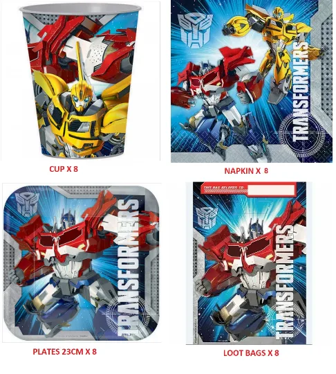 Transformers Party Pack Supplies
