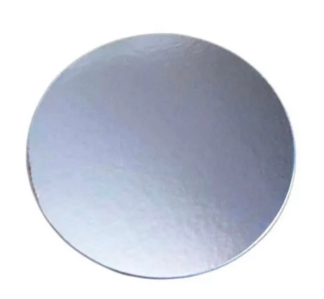 3″ Cardboard Cake Board – Silver – Round
