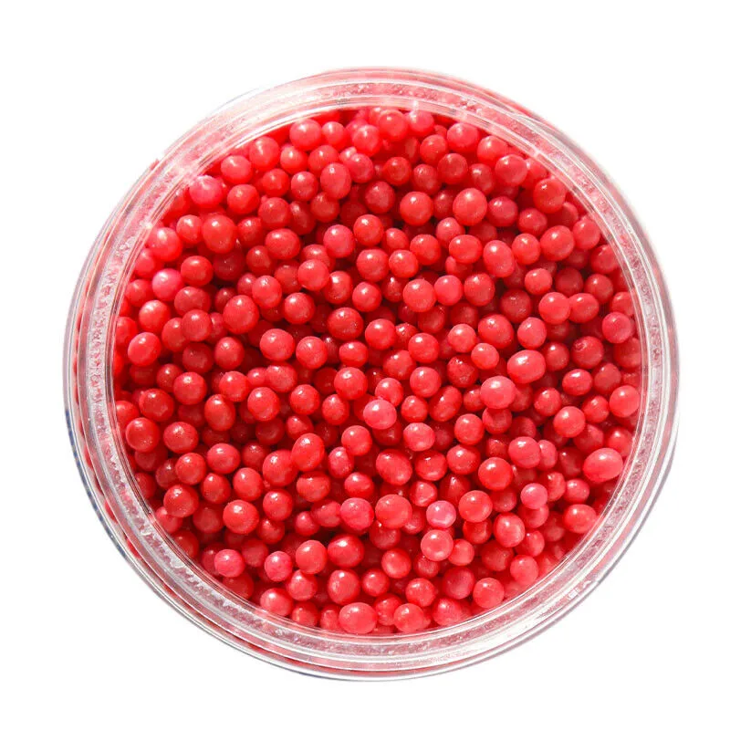 50g CACHOUS ROUND 2MM SHINY RED