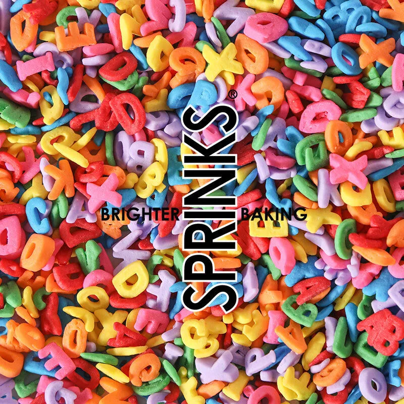 50g Mixed Alphabet Sprinkles