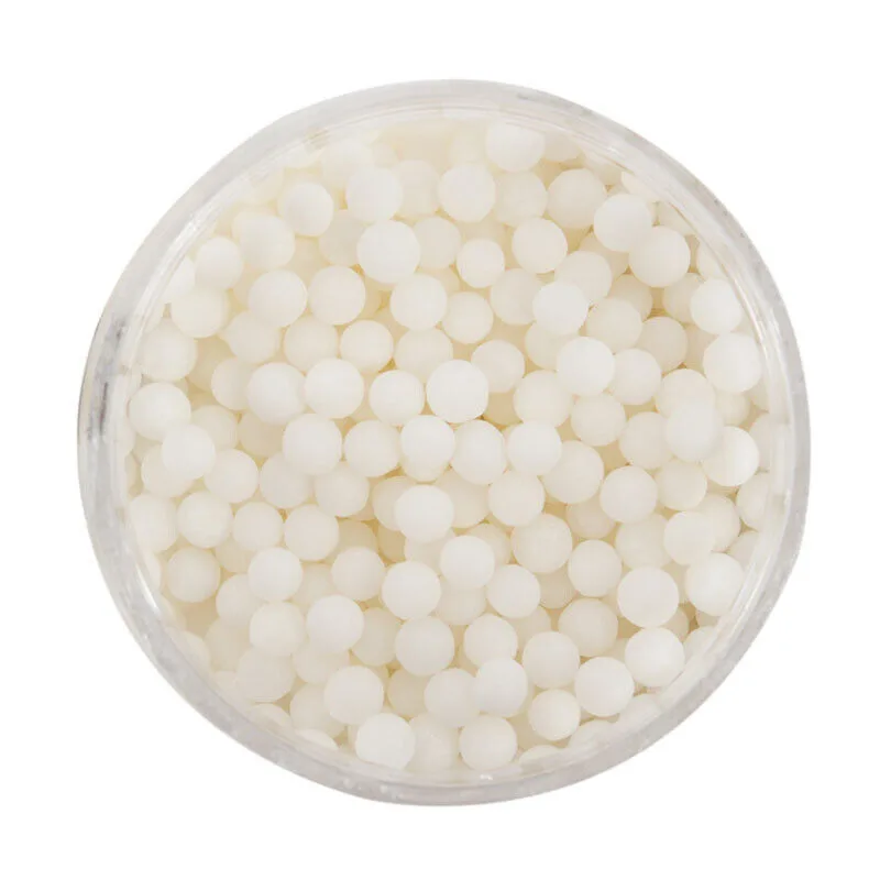 50g CACHOUS ROUND 2MM PEARL MATTE WHITE