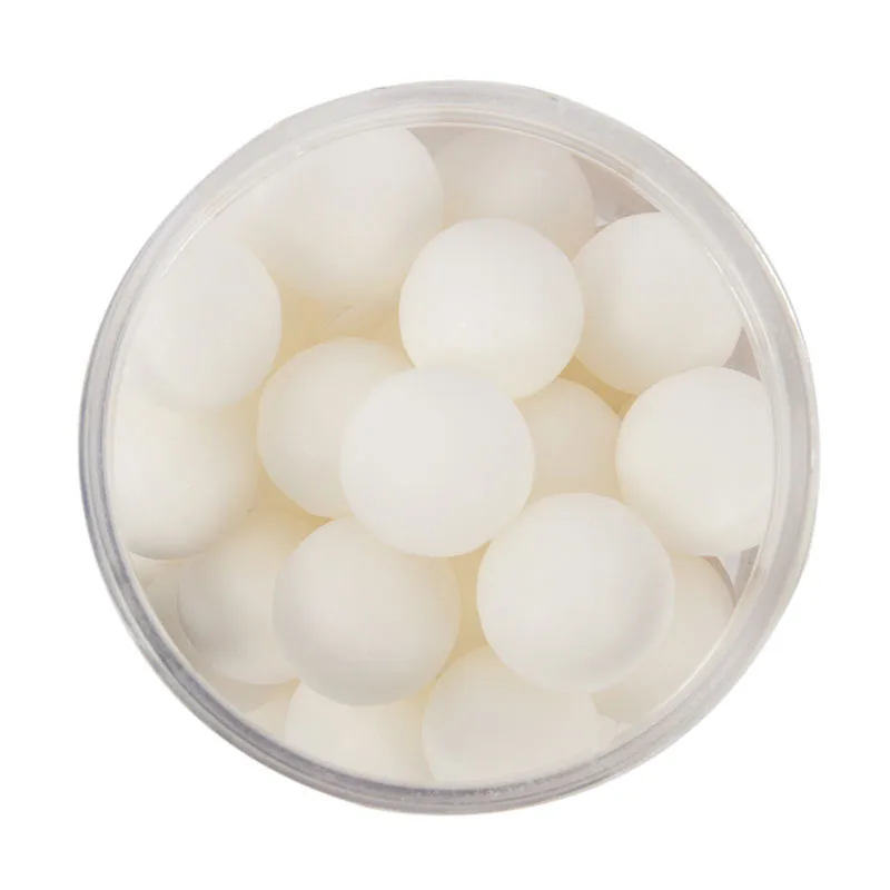 50g CACHOUS ROUND 8MM PEARL MATTE WHITE