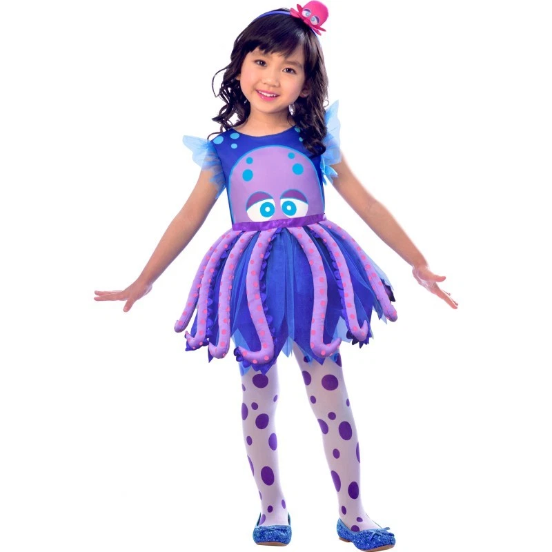 Squid Costume Octopus 3-4Y
