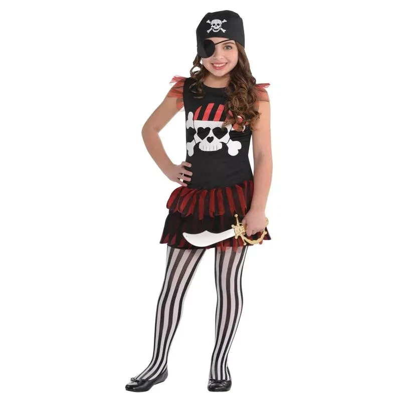 Pirate Caribbean Girl Costume 6-10Y