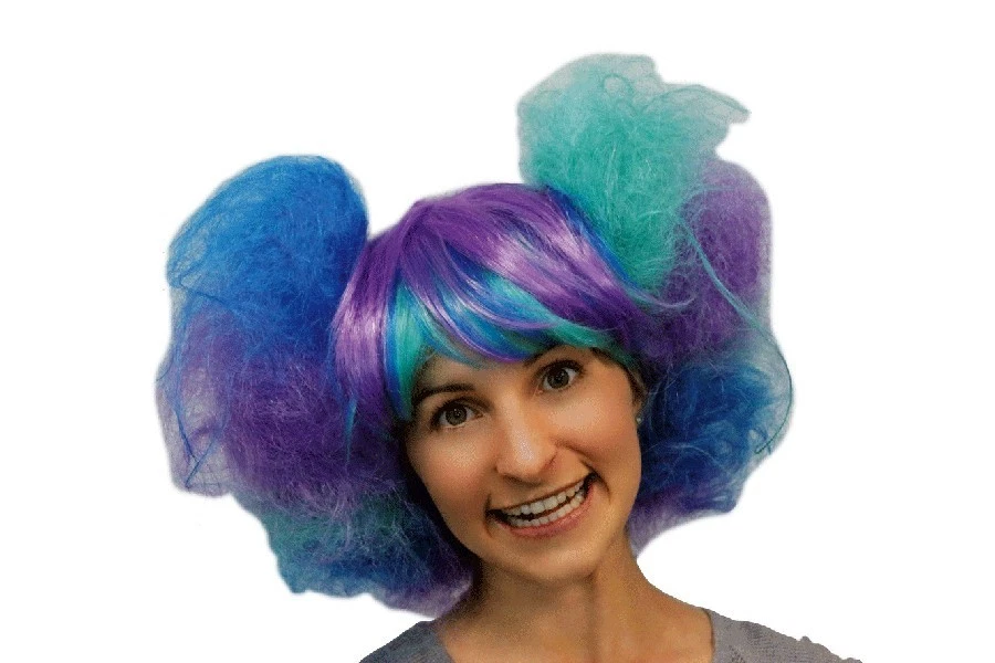 Rainbow Clown Wig