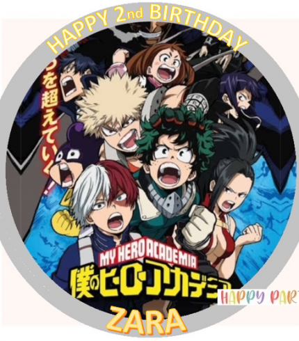 MY HERO ACADEMIA Personalised Edible Cake Topper Decoration Images