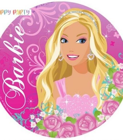 BARBIE Edible Cake Topper Decoration Round Images
