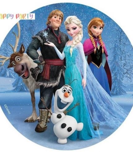 FROZEN Edible Cake Topper Decoration Round Images