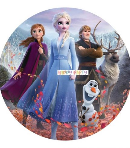 FROZEN 2 Edible Cake Topper Decoration Round Images