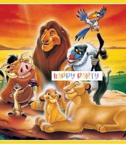 Lion King Edible A4 Size Birthday Cake Topper Decoration Images
