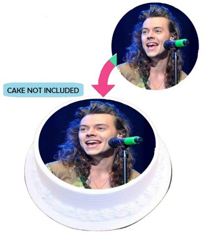 Harry Styles Edible Cake Topper Round Images Cake Decoration