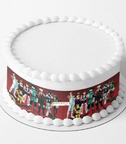 My Hero Academia A4 Rectangle CAKE WRAP Around The Cake Edible Images Topper