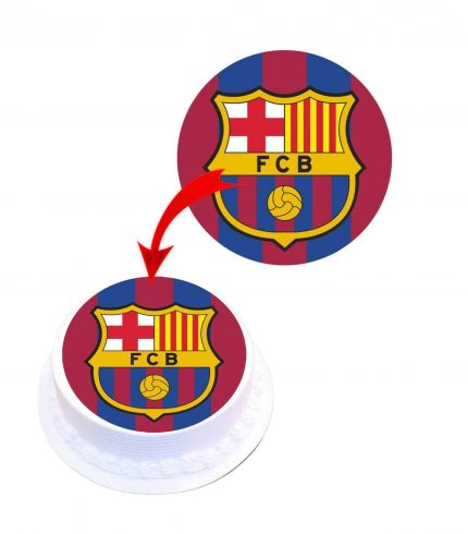 Barcelona Edible Cake Topper Round Images Cake Decoration
