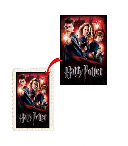 Harry Potter A4 Rectangle Birthday Cake Topper Decoration Images