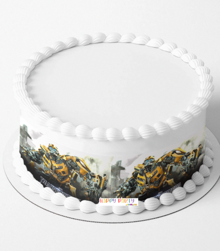 Transformers A4 Rectangle CAKE WRAP Around The Cake Edible Images Topper