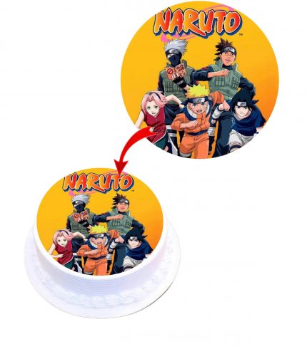 Naruto Edible Cake Topper Round Images Cake Decoration