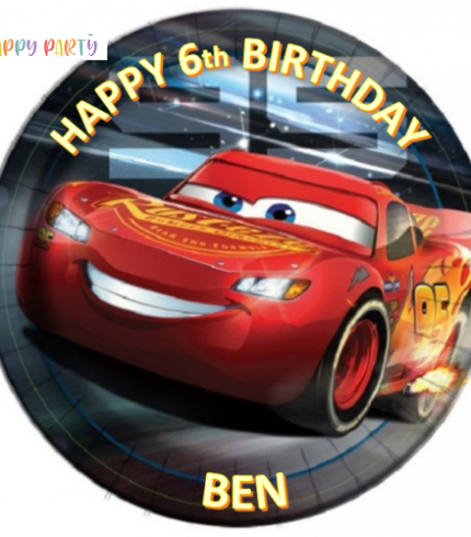 Disney Cars 3 Personalised Edible Cake Topper Decoration Images