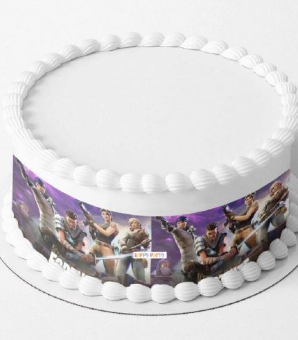 Fortnite A4 Rectangle CAKE WRAP Around The Cake Edible Images Topper