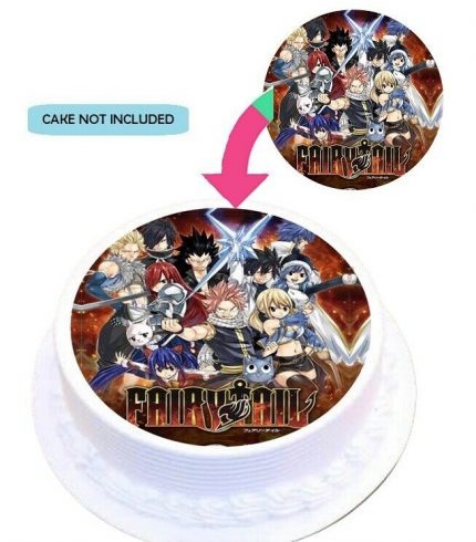 Fairy Tail Edible Cake Topper Round Images Cake Decoration