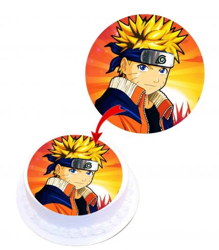Naruto #2 Edible Cake Topper Round Images Cake Decoration