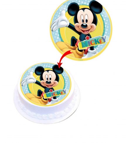 Mickey Mouse #2 Edible Cake Topper Round Images Cake Decoration