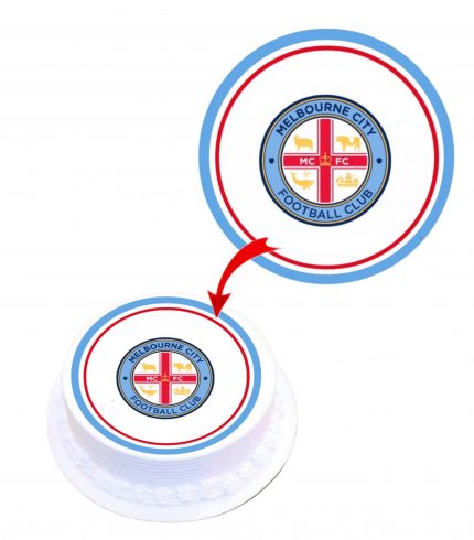 Melbourne City Edible Cake Topper Round Images Cake Decoration