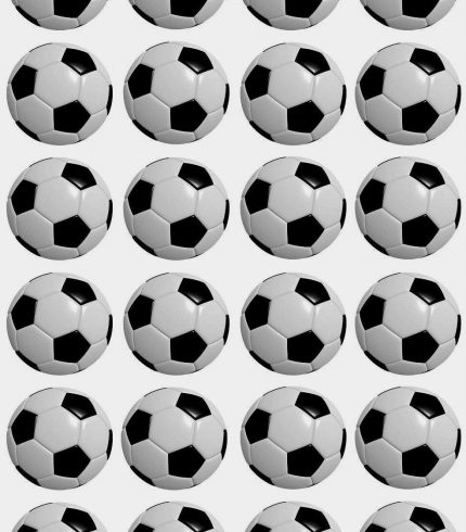 Soccer Balls Edible Cupcake Topper 4cm Round Uncut Images Decoration