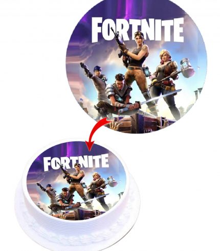 Fortnite #2 Edible Cake Topper Round Images Cake Decoration