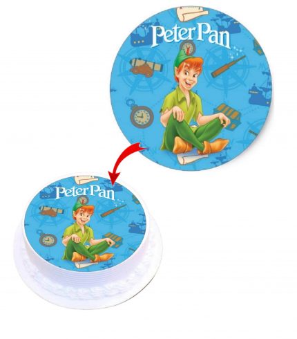 Peter Pan Edible Cake Topper Round Images Cake Decoration