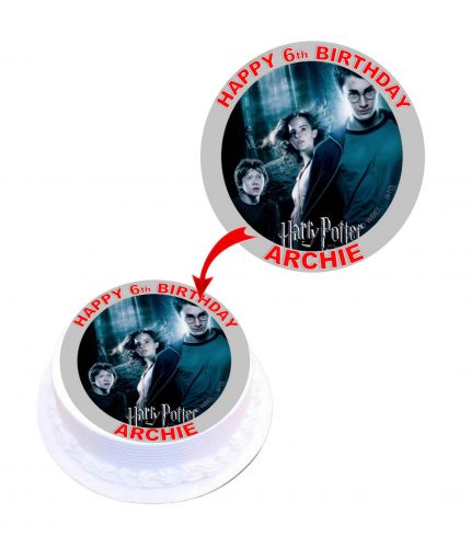 Harry Potter Personalised Round Edible Cake Topper Decoration Images
