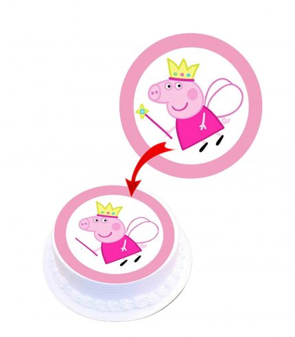 Peppa Pig #2 Edible Cake Topper Round Images Cake Decoration
