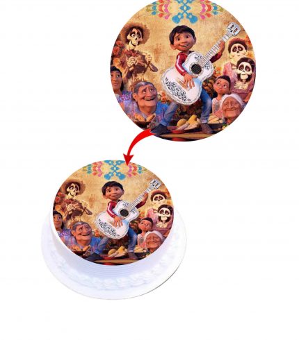 Coco Edible Cake Topper Round Images Cake Decoration