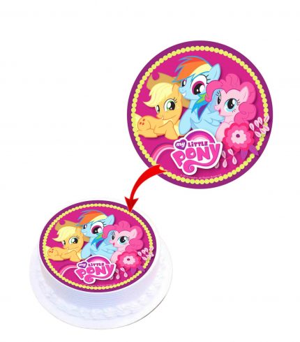 My Little Pony Edible Cake Topper Round Images Cake Decoration