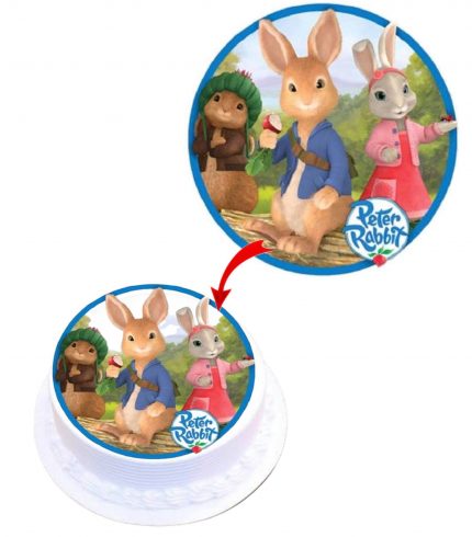 Peter Rabbit Edible Cake Topper Round Images Cake Decoration