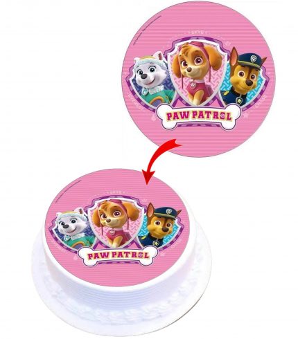 Paw Patrol #3 Edible Cake Topper Round Images Cake Decoration